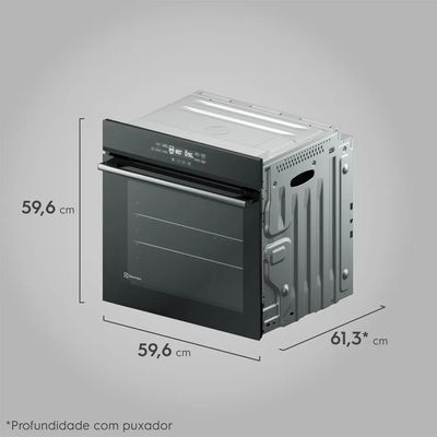 Forno de Embutir Electrolux Elétrico 80L Experience com FoodSensor Preto (OE8EF) - 220V