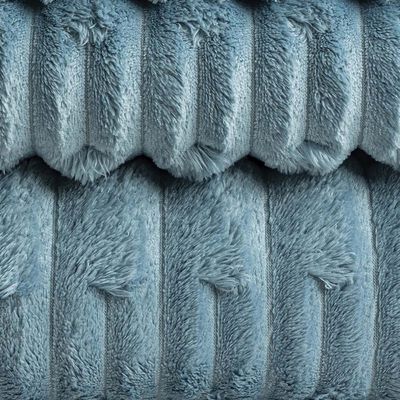 Cobertor Coberta Polar Queen 2,40x2,20 Manta Ultrasoft Alto Relevo Extra Macia Turmalina Azul