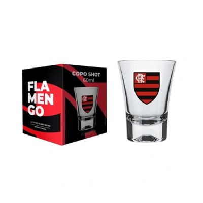 Copo Allmix Shoot 60ml Flamengo - Transparenteverm