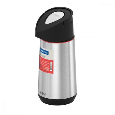Garrafa Termica Tramontina Exata em Aço Inox com Ampola de Vidro 1,2 L