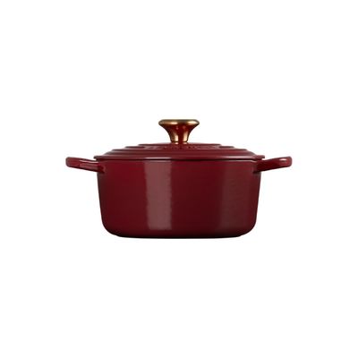 KIT LE CREUSET 2 PANELAS REDONDAS 20 E 22CM EM FERRO ESMALTADO VERMELHO RHONE