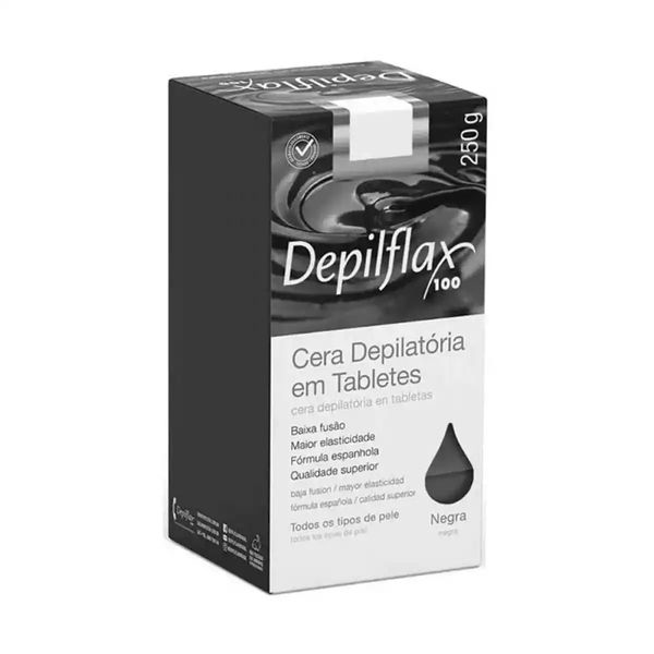 Cera Depilatória Quente Negra Depilflax 250G