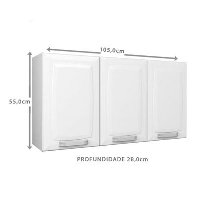 Armário Aéreo Luce Ip3-105 3500001050 Itatiaia Branco