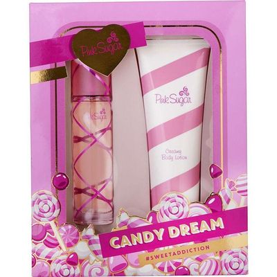 Perfume Feminino Aquolina Pink Sugar Edt Spray 100 Ml & Loção Corporal 250