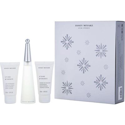 Perfume Feminino Issey Miyake L'eau D'issey Edt Spray 50ml e Loção Corporal Creme Para Banho - Edição de Natal 2023