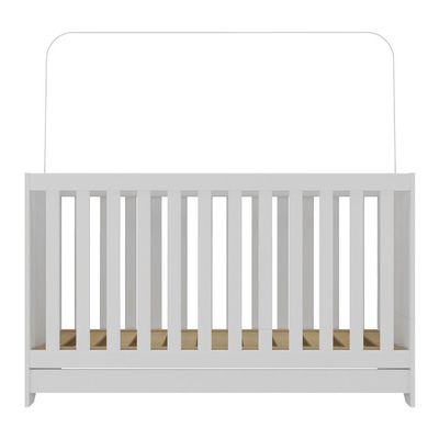 Berço 3 Em 1 Para Colchão 60x130cm Pipoca Multimóveis Bb0527 Branco