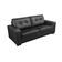 Conjunto Sofá De Couro Punto 3 E 2 Lugares - Preto Pigmentado - Mempra