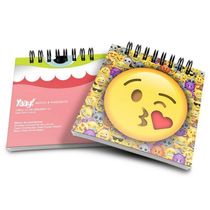 Bloco De Anotações Emoticon - Emoji Beijinho Com Amor