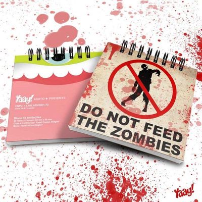 Bloco De Anotações Do Not Feed The Zombies