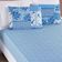 Jogo de Cama Lençol Bouti Estampado Casal Padrão 03 Peças - Azul Sereno