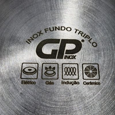 Frigideira Supreme Aço Inox 26 cm e 2,2 Litros Fundo Triplo - GP Inox