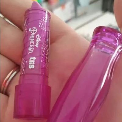 BORRACHA BATOM RETRATIL PRINCESAS DISNEY ROSA/ROXO - TRIS