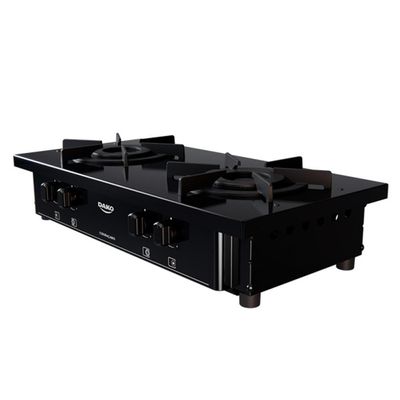 Fogão Industrial 2 Bocas Dako Com Chama Dupla E Pés Preto