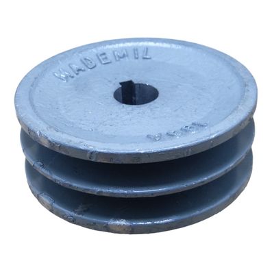Polia De Ferro 4'' 100Mm 2A Furo 19Mm Chaveta 6Mm Primax 315 Motor 2P