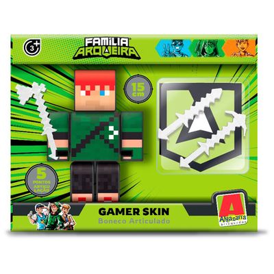 Boneco Roobin Hood Familia Arqueira com 3 Acessórios 15cm Alzarra