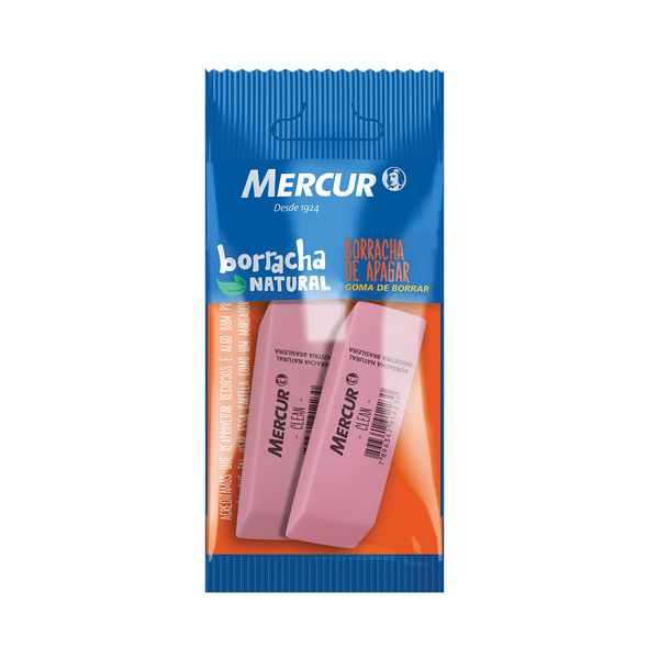 Borracha Mercur Clean Macia Verde com 2 Unidades Borracha Mercur Clean Macia Verde com 2 Unidades