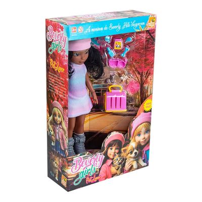 Boneca Beverly Girls Negra BeeToys