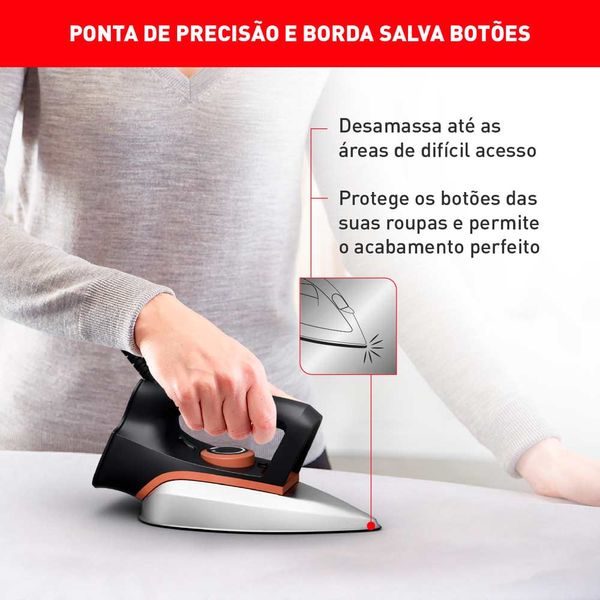 Ferro a Seco Arno Drygliss com Base Antiaderente FS31 220V