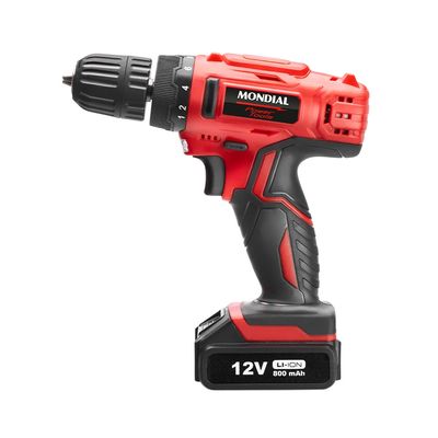 Parafusadeira e Furadeira Mondial Power Tools FPF-06M a Bateria com Maleta - Bivolt