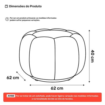 Puff Decorativo Estilo Abóbora Orgânico Shell Bouclê Cinza Escuro - Desk Design