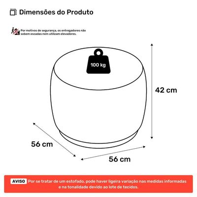 Kit 02 Puffs Decorativos Orgânicos Molly Redondo Veludo Preto - Desk Design