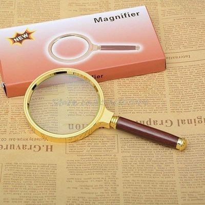 Lupa Luxo De 60mm Aumenta Até 3 Vezes
