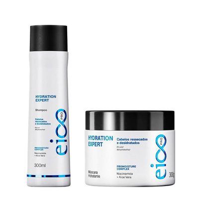 Kit Eico Pro Hydration Expert - Shampoo 300ml + Máscara 300g