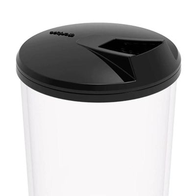 Kit 3 Farinheiras 400ml Transparente Tampa Plástica Crippa