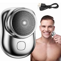 Mini Barbeador Elétrico Portátil Recarregável