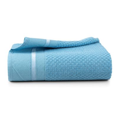 Toalha de Banho Medeli 1,50m x  80cm 01 Peça 100% Algodão Toque Suave - Azul