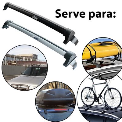 Automotive Rack Teto Aluminio GM Corsa Sedan Hat Friso PRETO