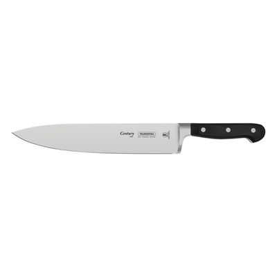 Faca Chef Tramontina Century com Lamina em Aço Inox e Cabo de Policarbonato e Fibra de Vidro 10"