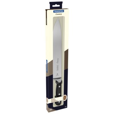 Faca Chef Tramontina Century com Lamina em Aço Inox e Cabo de Policarbonato e Fibra de Vidro 10"