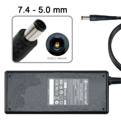 Fonte Carregador p/ Notebook HP 18.5V 4.9A 90w 7.4mm 5.0mm -CP-6300H