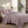 Kit Cobre Leito Colcha Claire Queen 3 Peças Micropercal 300 Fios Bordado - Malva - 100% Poliéster