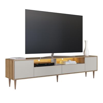 Rack Para Tv Até 75 Polegadas Com Iluminação Led Rotterdam Arenas
