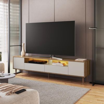 Rack Para Tv Até 75 Polegadas Com Iluminação Led Rotterdam Arenas
