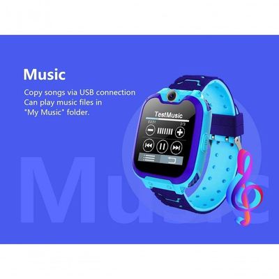 Smartwatch Infantil Smartch Mtk6261d à Prova D'água Azul Edição Padrão