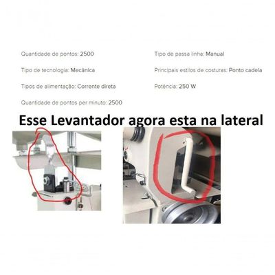 Galoneira 3 Agulhas Semi Industrial Bracob+ 50 Agulhas 110v 110V