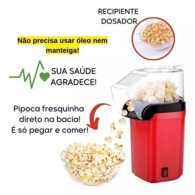 Pipoqueira Vintage Com 110v Vermelha
