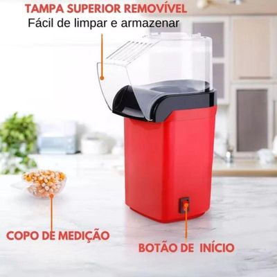 Pipoqueira Vintage Com 110v Vermelha