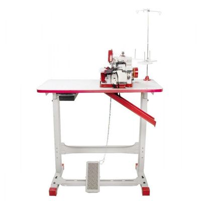 Overloque Gn1 Semi Industrial Vermelha Com Mesa 220v 220V