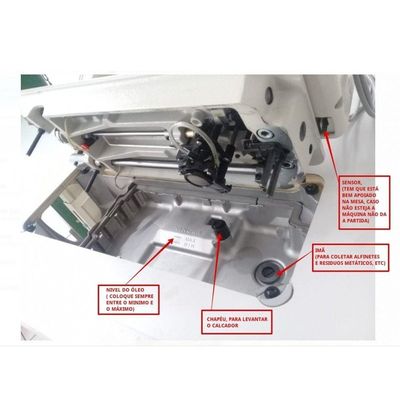 Reta Industrial Singer Corte De Linha 114g-20+cadeira-110v 110V