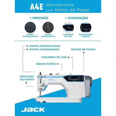 Reta Eletrônica Jack A4e - Azul Motor De Passo 220v 220V