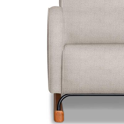 Poltrona Com Base Balanço Em Tecido Linho Cindy – Lucadi Rústico Areia