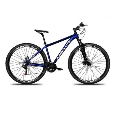 Bicicleta Aro 29 Absolute Nero 5 Alumínio 24v Câmbios Shimano K7 Freio Hidráulico Garfo Comtrava Azul Tam: 19