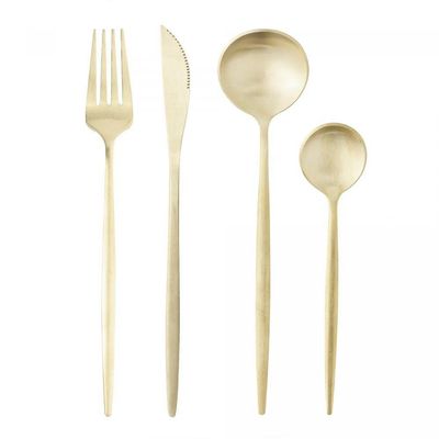 Faqueiro 16 Peças Aço Inox ópera Champanhe Lyor
