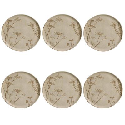 Conjunto De Pratos Rasos 06 Peças Bio Cyperus Porto Brasil