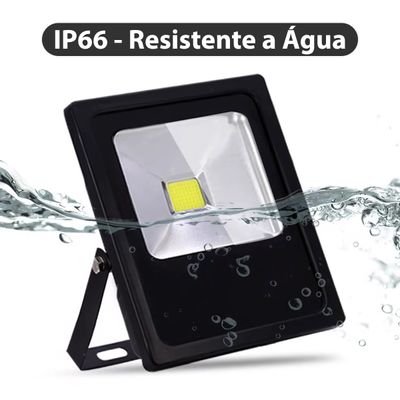 Refletor Led Holofote 30w Bivolt - Branco Frio