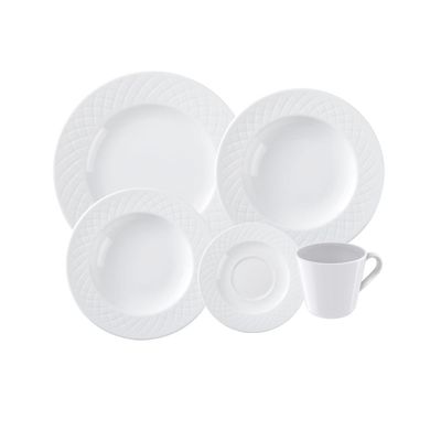 Aparelho de Jantar Tramontina Ingrid em Porcelana 20 Peças